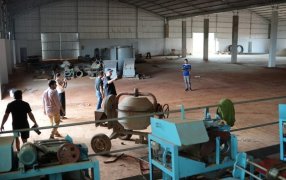 Apóstoles: El Gobernador Hugo Passalacqua visitó el avance de la empresa de capitales chinos en el predio del Parque Industrial