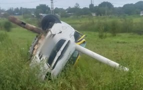 Garupá: Despiste de automóvil deja dos personas lesionadas, ocurrido sobre la Colectora del Acceso Sur