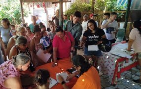 Alta participación vecinal en el inicio del Plan de Regularización Eléctrica en el Barrio Siete Hectáreas en el Municipio de Garupá