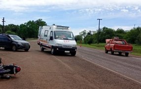 Dos lesionados en un siniestro vial en la intersección de la Avenida Ruta Provincial N° 1 y Avenida Queirel en la localidad misionera de San José