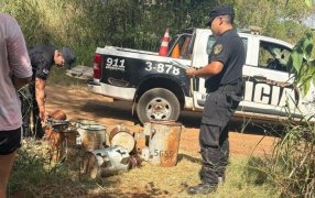 Posadas: Secuestraron once tachos transformadores y detuvieron a una mujer presuntamente vinculada al robo