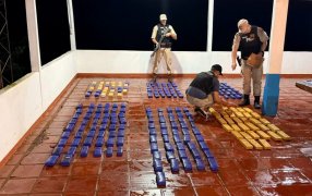Prefectura Naval Argentina secuestró más de 130 kilos de droga en la provincia de  Misiones