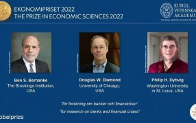 El Nobel de Economía fue otorgado a Ben S. Bernanke, Douglas W. Diamond y Philip H. Dybvig