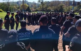 Misiones: Fueron 28 los demorados por intento de toma de tierras en la localidad de Colonia Delicia, todo fue debidamente inventariado y puesto a disposición de la Justicia