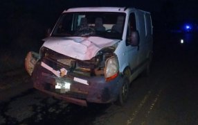 Siniestro fatal entre un vehículo y una motocicleta, sobre la Ruta Provincial N° 5, a la altura del Municipio misionero de Panambí