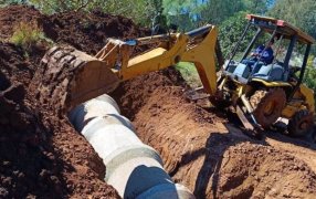 Dirección Provincial de Vialidad: Nueva alcantarilla mejora la infraestructura de la Ruta Provincial N° 15 en el Municipio misionero de Fracrán