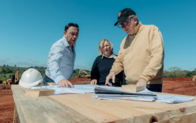 Avanza en la ciudad misionera de Apóstoles la planta de tratamiento de líquidos cloacales que beneficiará a más de 20 mil vecinos