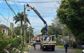 Energía de Misiones mejora infraestructura en la ciudad de Posadas con nueva línea de media tensión