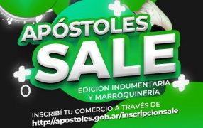 Sábado 6 de Septiembre: Se preparan para vivir el "Apóstoles Sale", es la primera edición de un evento que tiene como objetivo fomentar la economía local y promover las ventas en los comercios de la ciudad