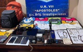 Apóstoles: Tres individuos fueron capturados por un robo en un inmueble del centro de la ciudad, se recuperaron joyas de oro, una notebook, celulares y otros elementos