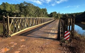 Misiones: Se normalizó el tránsito sobre el paso Arroyo Pindaytí