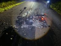 Un motociclista sufrió gr