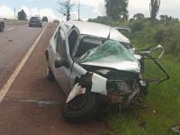 Choque frontal sobre la R