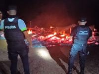 Un presunto incendio inte