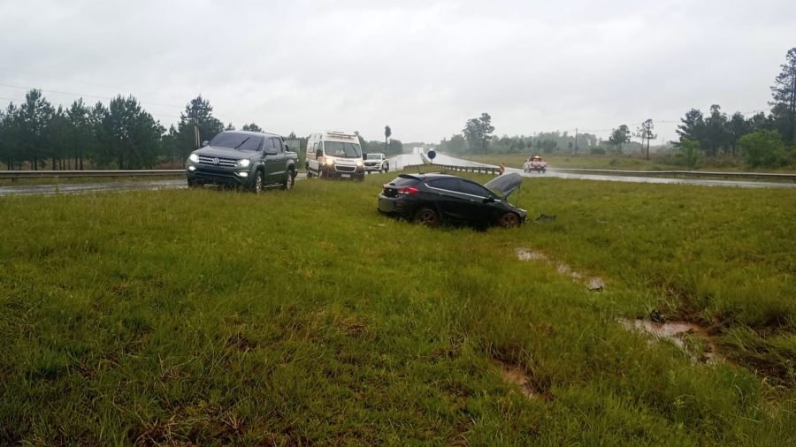 Despiste sin lesionados sobre la la Ruta Nacional N° 12, cerca del Municipio de Candelaria