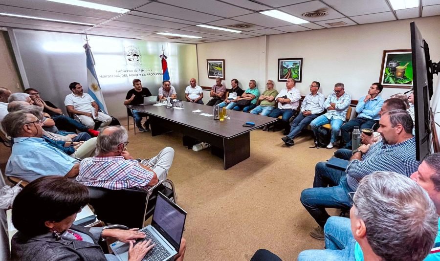 Misiones: El Ministerio del Agro y la Producción reunió a industriales y cooperativas yerbateras para trabajar acuerdos de cara a la zafra 2026
