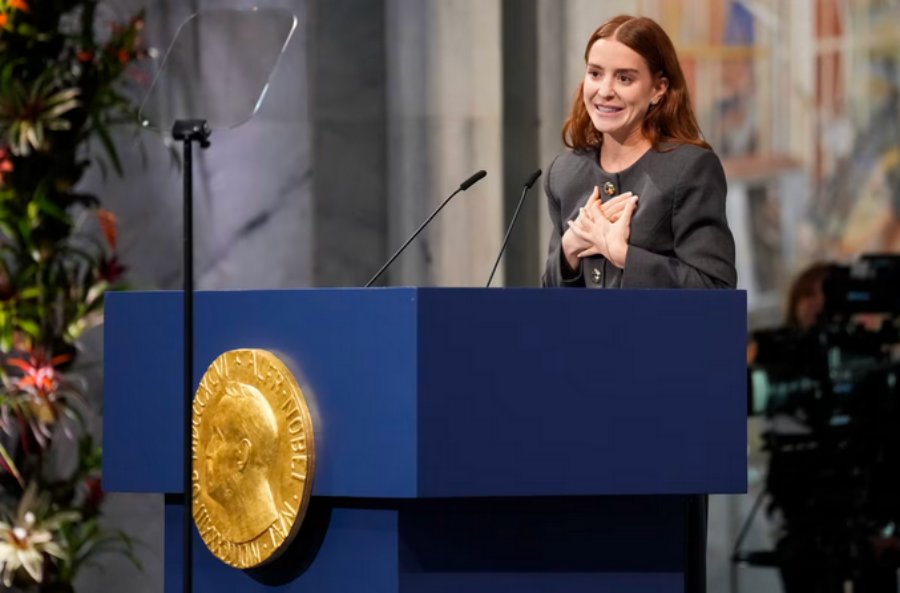 Quién es Ana Corina Sosa, la hija de María Corina Machado que recibió el Nobel representando a la líder opositora venezolana