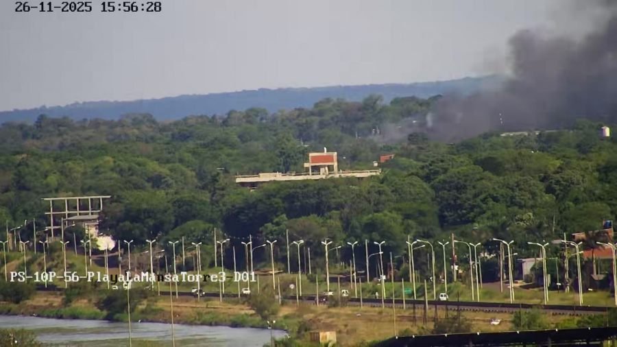 Misiones: Desde el Centro Integral de Operaciones 911 detectaron un incendio en un aserradero en el Municipio de Garupá y activaron un operativo de emergencia