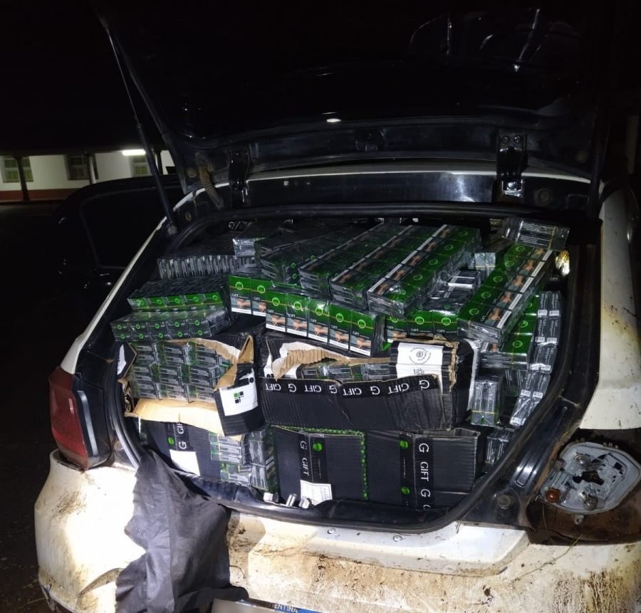 Automóvil siniestrado transportaba cigarrillos: El rodado se encontraba sin ocupantes