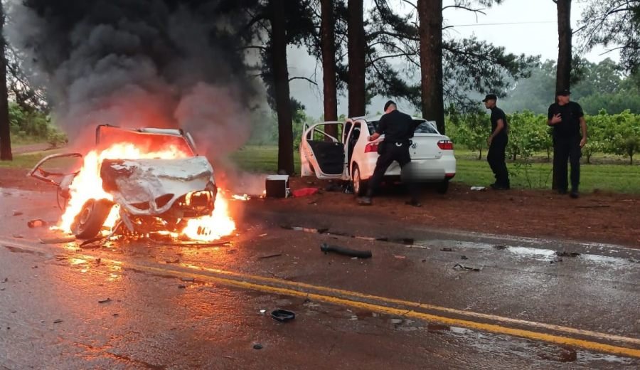 Azara: Siniestro vial sobre la Ruta Provincial N° 1, deja a una persona fallecida y otras dos lesionadas