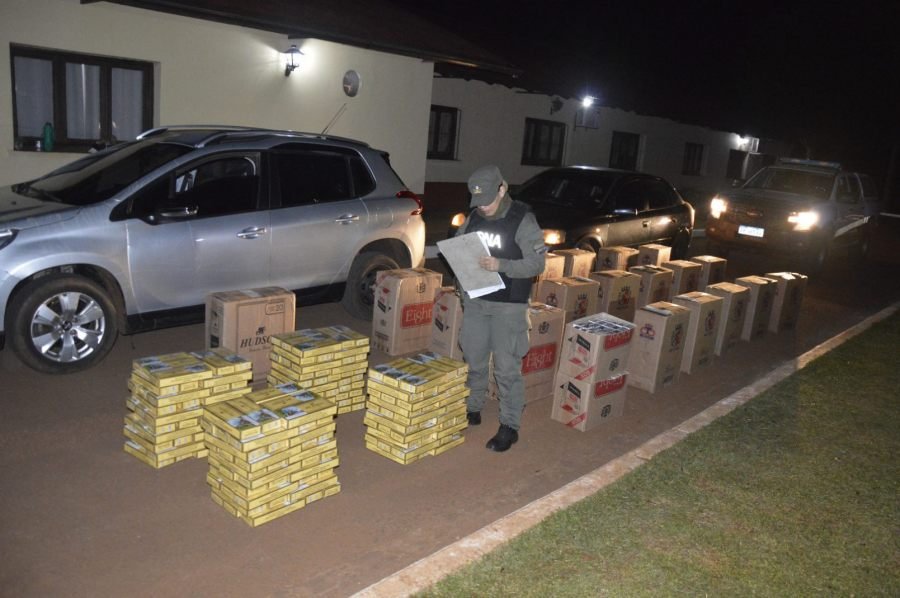 Gendarmería Nacional secuestró 23 mil paquetes de cigarrillos: Uno de los vehículos utilizados poseía pedido de secuestro por robo