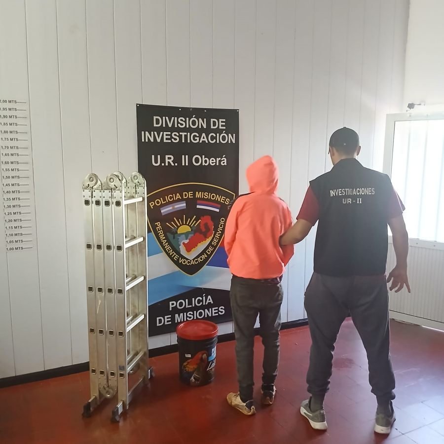 Oberá: Detuvieron a un individuo mientras comercializaba objetos robados de una dependencia pública