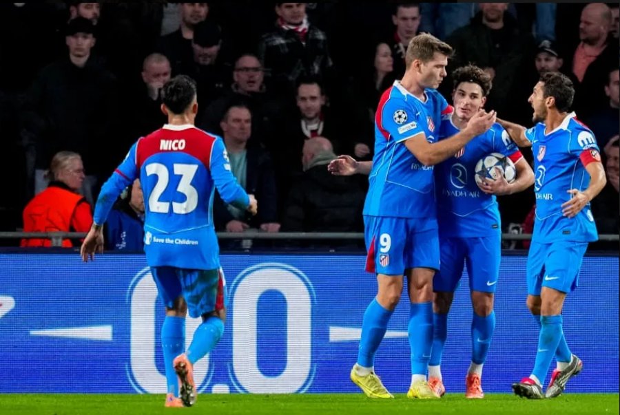 Gol de Julián Álvarez en la remontada de Atlético de Madrid ante PSV por Champions League