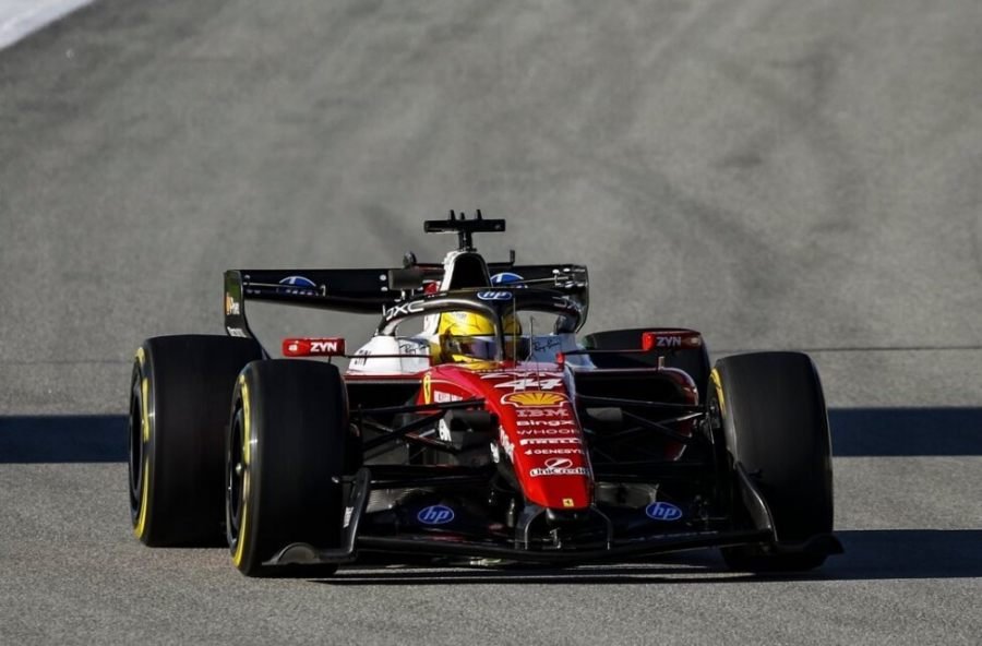 Fórmula 1: Lewis Hamilton con la Ferrari fue el más veloz del último test privado en Barcelona