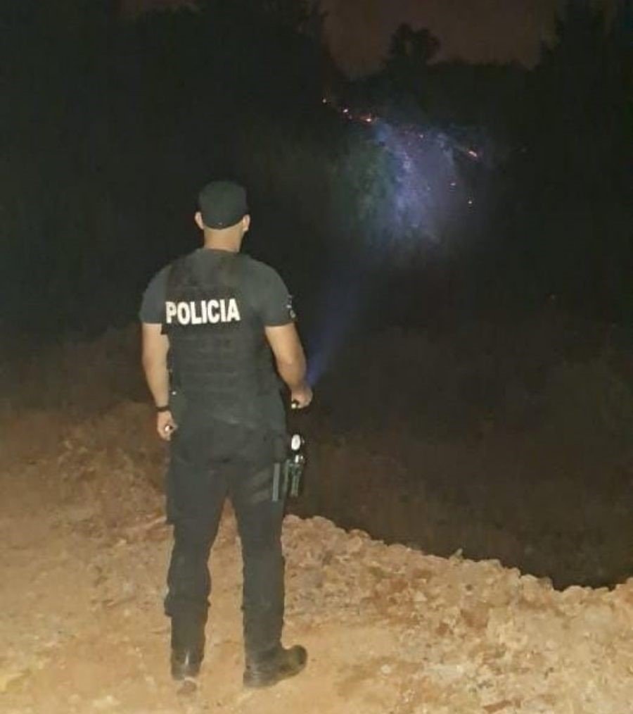 Eldorado: Incendio de malezas, el foco ígneo, no representó peligro para viviendas cercanas, ya que no había edificaciones en las inmediaciones