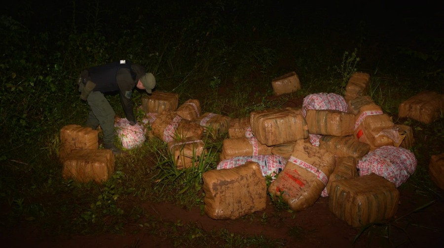 Incautación de marihuana en Misiones por parte de Gendarmería Nacional