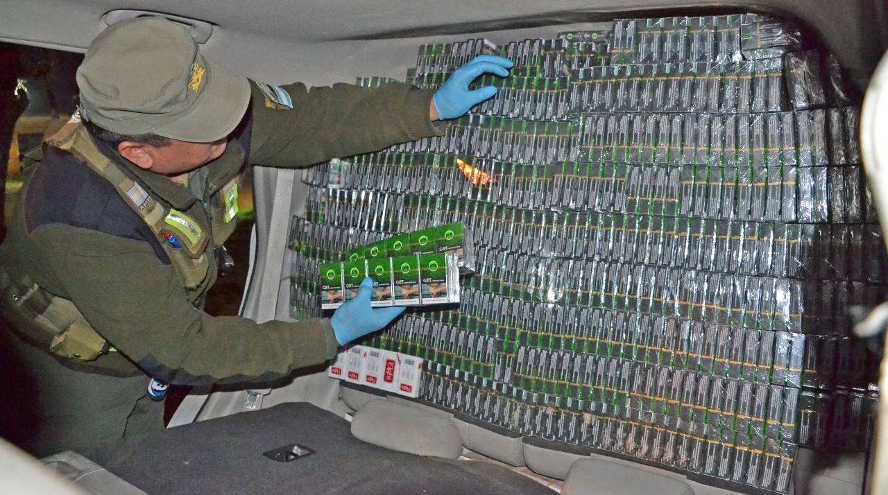 Gendarmería Nacional secuestró 60 mil paquetes de cigarrillos