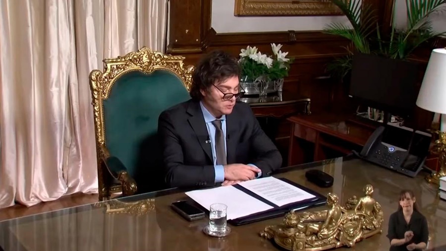 Mensaje de fin de año: Milei le pidió a la dirigencia política que "abandone las anteojeras ideológicas"