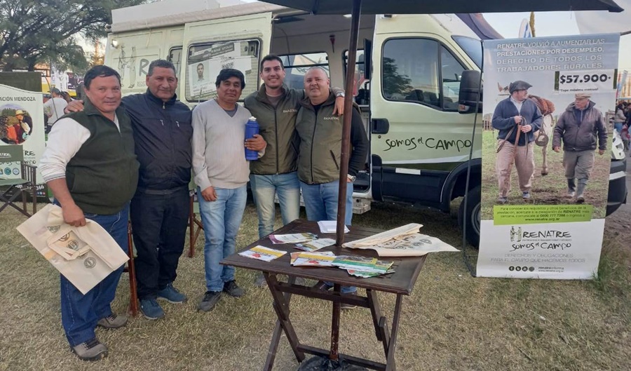 Con un stand el RENATRE estuvo presente en la Fiesta Nacional de la Ganadería en Mendoza