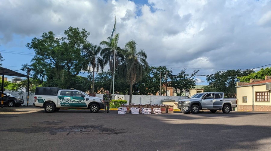 Gendarmería Nacional incautó importante cantidad de cigarrillos