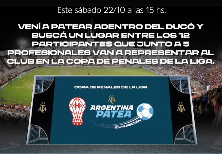 Argentina patea en Buenos Aires: El primer Torneo de Penales de Argentina, se disputará en el Estadio Tomás Adolfo Ducó del Club Atlético de Huracán