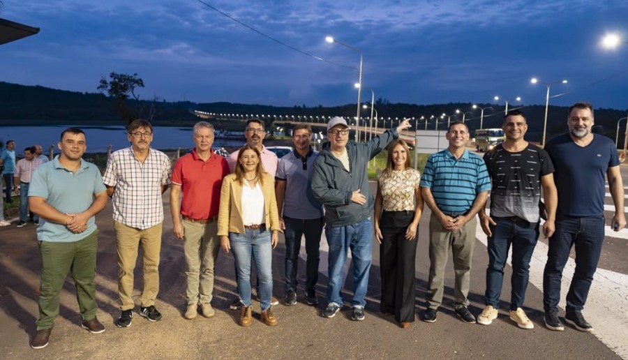 Misiones: Los Municipios de San Ignacio y Loreto cuentan con nueva iluminación en el Puente del Arroyo Yabebiry sobre la Ruta Nacional Nº 12