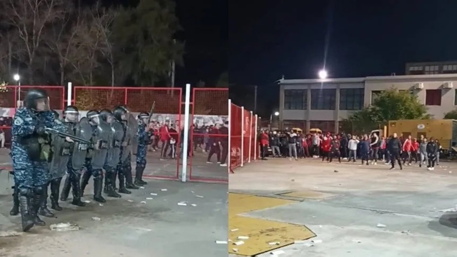 Serios incidentes en la cancha de Independiente: Insultos a la dirigencia, balas de goma de la Policía y más de diez detenidos