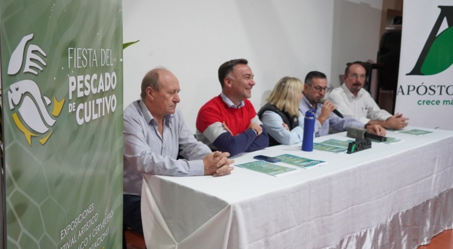 Apóstoles: Presentaron oficialmente la Primera Edición de la Fiesta del Pescado de Cultivo, un evento que busca promover la cadena piscícola de la región