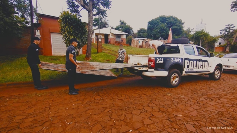 Apóstoles: Se recuperaron varias chapas que fueran sustraídas, procuran la ubicación del autor del hecho a los fines de ponerlo a disposición de la Justicia