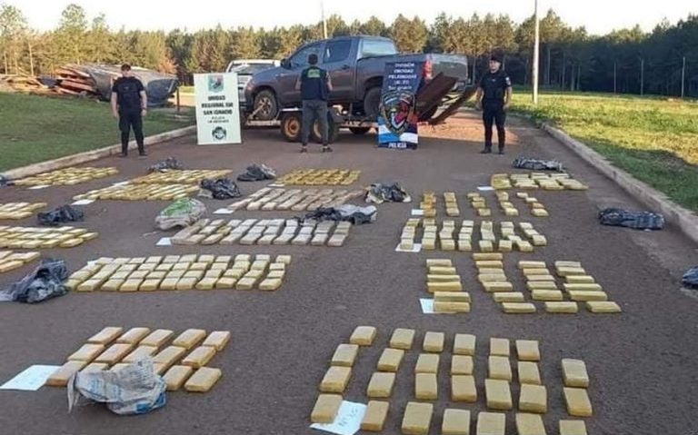 En el 2022 la Policía de Misiones concretó la mayor cantidad de decomisos de drogas en la provincia