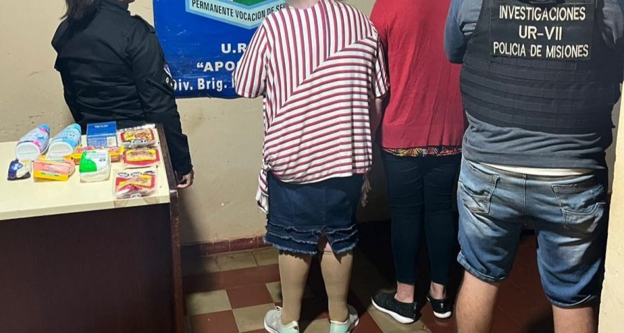 Arrestaron a dos “mecheras” en Apóstoles: Escondían fiambres y otros productos entre sus ropas
