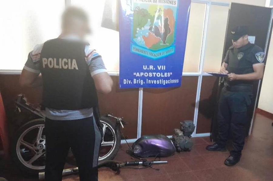 Apóstoles: Tras tareas investigativas se recuperó una motocicleta que fuera sustraída en el Balneario Municipal de Azara