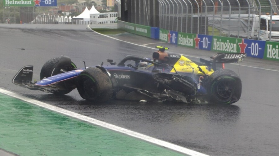 Franco Colapinto no pudo completar su sexta carrera de Fórmula 1: El argentino sufrió un fuerte golpe con el Williams en el lluvioso Gran Premio de San Pablo, en donde abandonó tras 31 vueltas en Interlagos