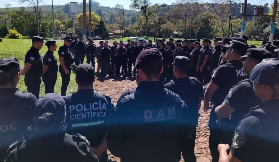 Misiones: Fueron 28 los demorados por intento de toma de tierras en la localidad de Colonia Delicia, todo fue debidamente inventariado y puesto a disposición de la Justicia
