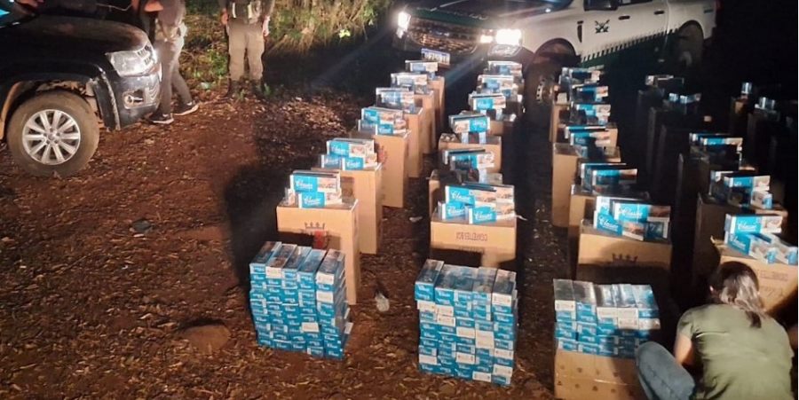 Gendarmería Nacional secuestró más de 17 mil paquetes de cigarrillos: Una camioneta de origen brasileño evadió el dispositivo de control