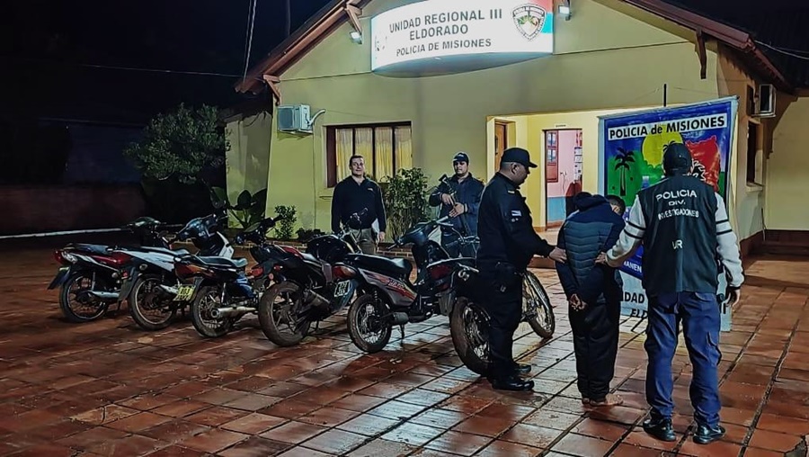 Desarticularon una red dedicada al robo, adulteración y venta de motocicletas en la zona norte de la provincia de Misiones