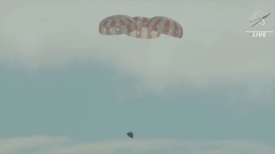 Finalizó la histórica misión Artemis I con el amerizaje de la cápsula Orion