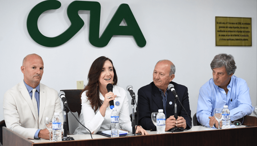 En medio del malestar del agro con Francos y Caputo, la Vicepresidente Victoria Villarruel se reunió con una entidad rural