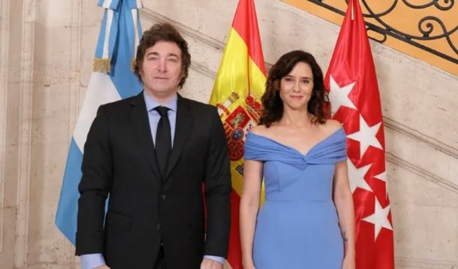 España: El Presidente Milei se reunió con con la Presidente de la Comunidad de Madrid, Isabel Díaz Ayuso, quien le hizo entrega de la Medalla Internacional
