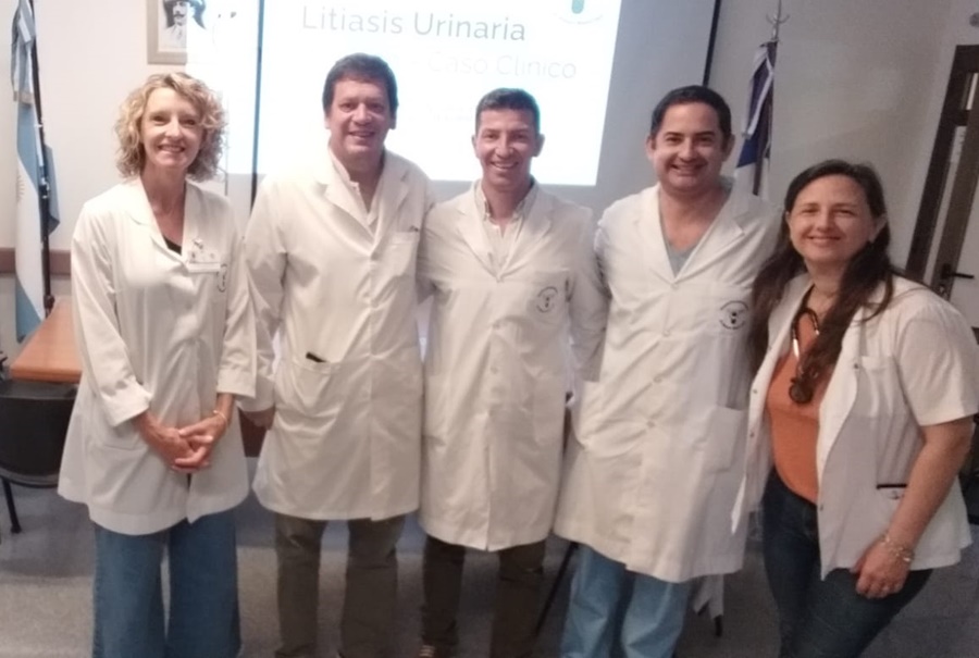 En el ateneo interdisciplinario de esta semana trabajaron en el caso de un paciente con litiasis urinaria